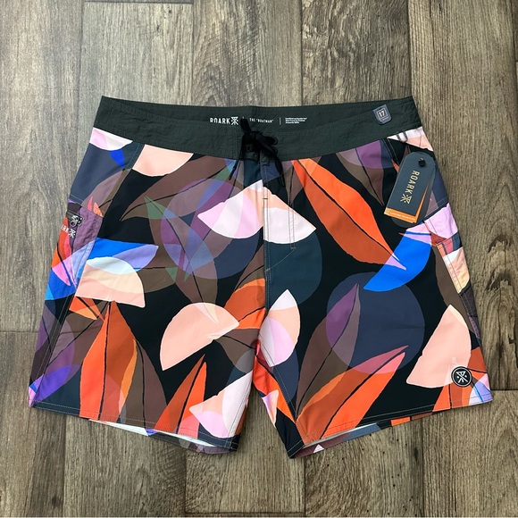ROARK The Boatman Surf Cordura Boardshorts 17” Mens Size 36 Multicolour